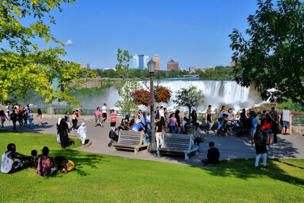 Promenade Overlooking Falls in Niagara Falls, Canada - Encircle Photos
