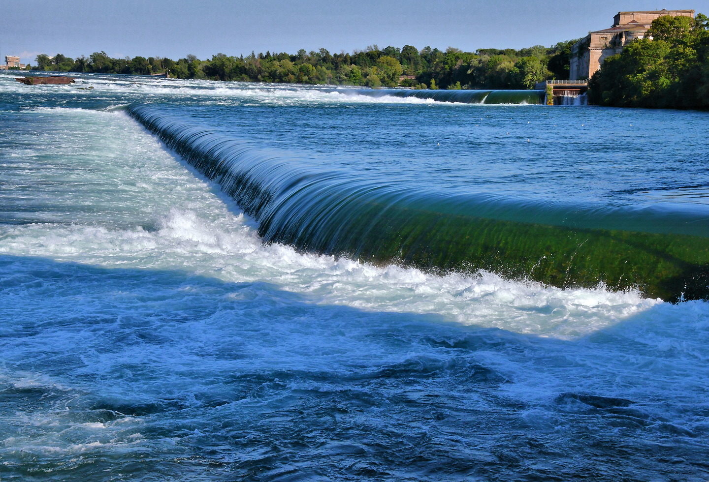 Stranded Scow on Upper Rapids in Niagara Falls, Canada Encircle Photos