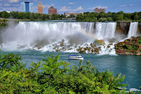 United States Side Falls Seen from Niagara Falls, Canada - Encircle Photos
