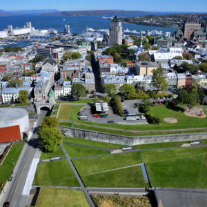 Ariel View of Old Québec City, Canada - Encircle Photos