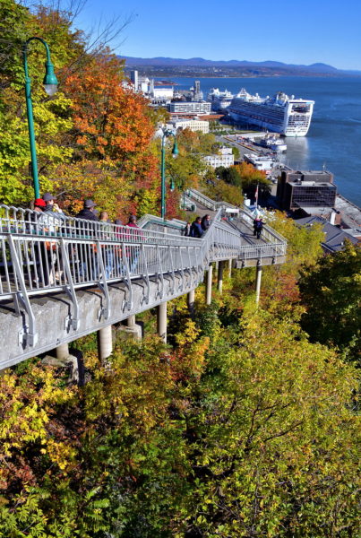 Descending Governors’ Promenade in Old Québec City, Canada - Encircle Photos