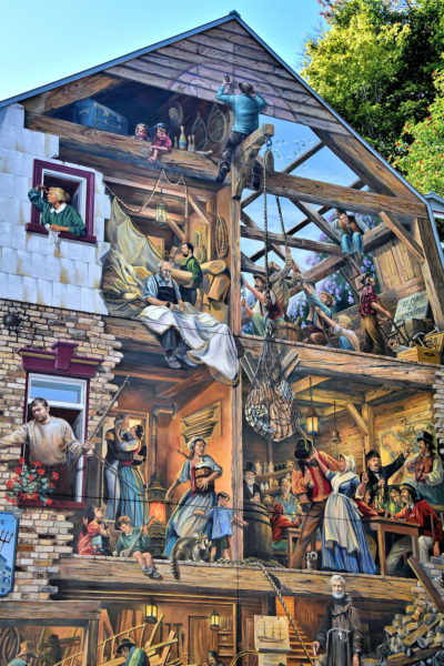 Petit-Champlain Mural in Quartier Petit Champlain in Old Québec City, Canada - Encircle Photos