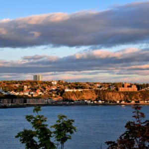 Sunset on East Riverbank from Old Québec City, Canada - Encircle Photos