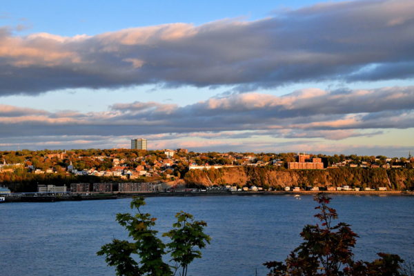 Sunset on East Riverbank from Old Québec City, Canada - Encircle Photos