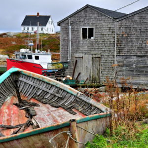 Decaying Wooden Boat at Peggy’s Cove, Canada - Encircle Photos