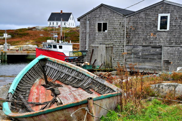 Decaying Wooden Boat at Peggy’s Cove, Canada - Encircle Photos