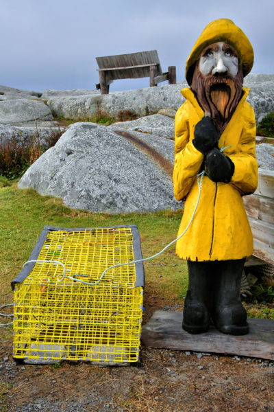 Fisherman Statue Wearing Sou’wester in Peggy’s Cove, Canada - Encircle Photos