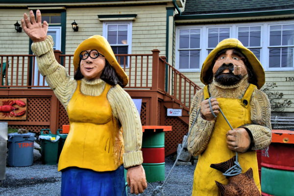 Kidnapping of Shorty the Fisherman Statue in Peggy’s Cove, Canada - Encircle Photos