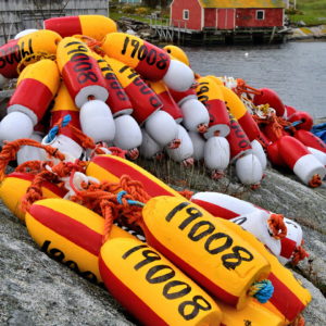 Lobster Buoys in Peggy’s Cove, Canada - Encircle Photos