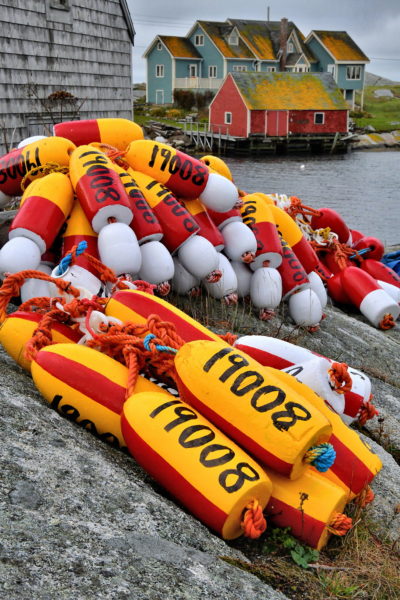 Lobster Buoys in Peggy’s Cove, Canada - Encircle Photos