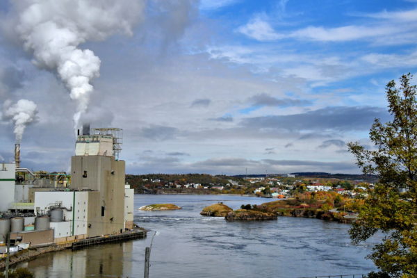Pulp Mill and Islets on Saint John River in Saint John, Canada - Encircle Photos