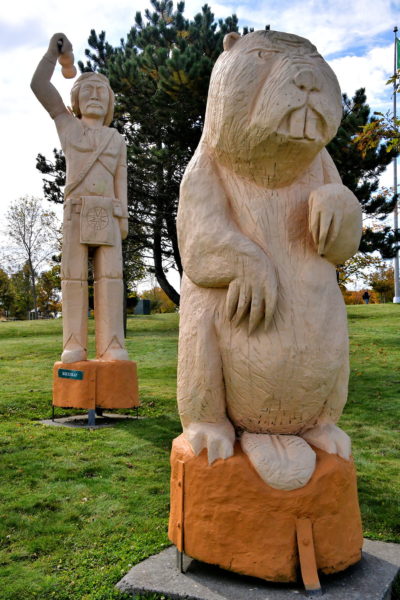 Koluskap and Beaver at Wolastoq Park in Saint John, Canada - Encircle Photos
