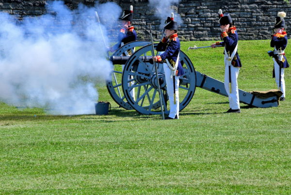 Firing Cannon at Fort York in Toronto, Canada - Encircle Photos