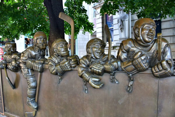 Our Game Sculpture at Hockey Hall of Fame in Toronto, Canada - Encircle Photos
