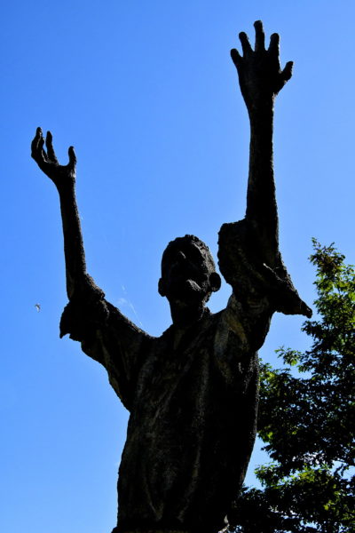 Jubilant Man Sculpture at Ireland Park in Toronto, Canada - Encircle Photos