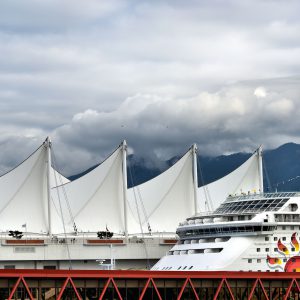Canada Place’s Sails Roof and Cruise Ship in Vancouver, Canada - Encircle Photos