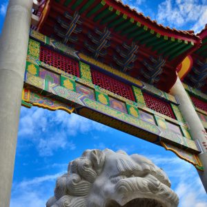 Millennium Gate and Guardian Lion at Chinatown in Vancouver, Canada - Encircle Photos