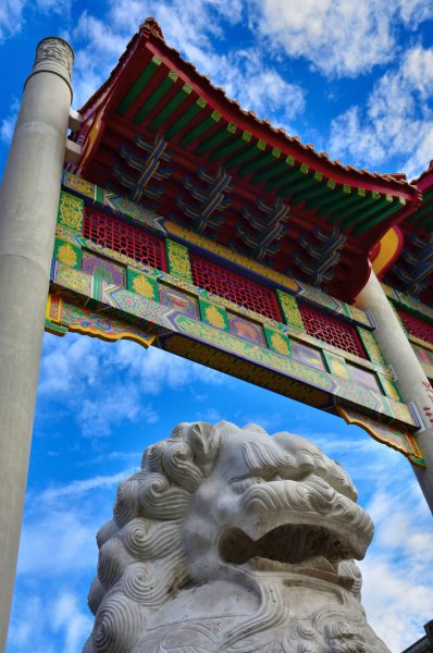Millennium Gate and Guardian Lion at Chinatown in Vancouver, Canada - Encircle Photos