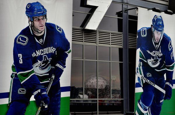Hockey Player Murals on Rogers Arena in Vancouver, Canada - Encircle Photos