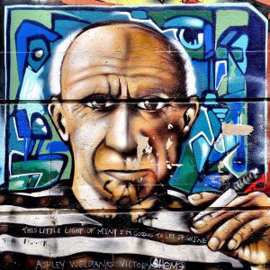 Prisoner Smoking Cigarette Mural by Cold World Media in Vancouver, Canada - Encircle Photos