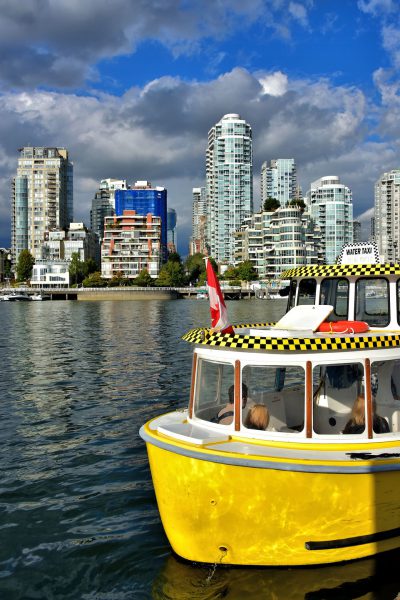 Yellow Water Taxi on False Creek in Vancouver, Canada - Encircle Photos