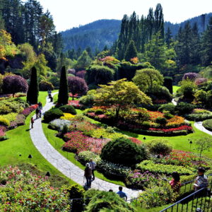 Sunken Garden at Butchart Gardens near Victoria, Canada - Encircle Photos