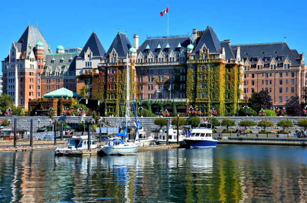 The Empress Hotel and Inner Harbour in Victoria, Canada - Encircle Photos