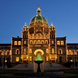 Parliament Buildings at Dusk in Victoria, Canada - Encircle Photos