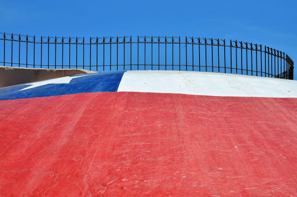 Painted Chilean Flag at El Morro in Arica, Chile - Encircle Photos
