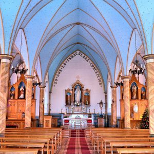 Nave of Immaculate Conception Church in Frutillar, Chile - Encircle Photos