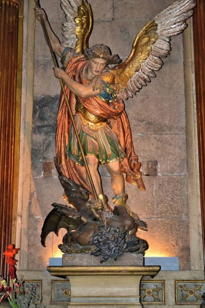 Michael Archangel Slaying Satan in Santiago, Chile - Encircle Photos