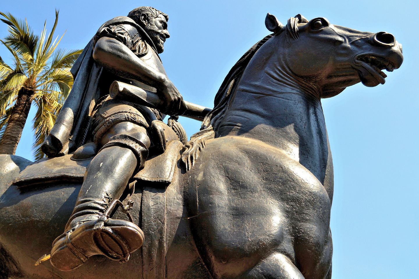 Pedro de Valdivia Equestrian Statue in Santiago, Chile Encircle Photos