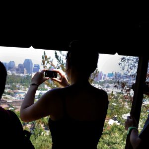 People Riding Funicular in Santiago, Chile - Encircle Photos