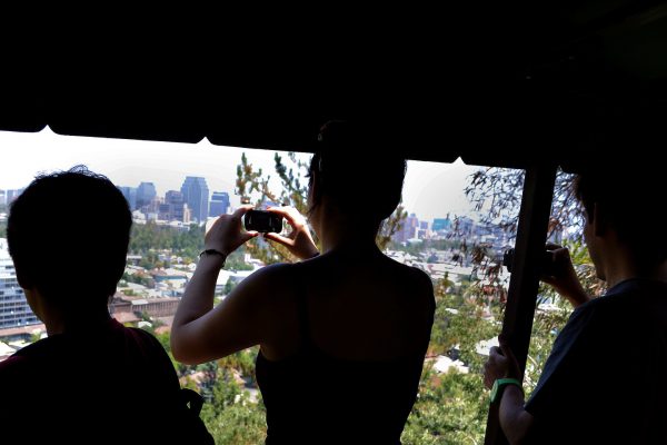 People Riding Funicular in Santiago, Chile - Encircle Photos