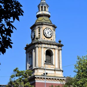 San Francisco Church Bell Tower in Santiago, Chile - Encircle Photos