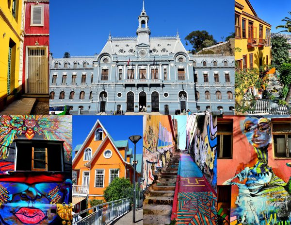 Valparaíso, Chile Composite of Seven Photos - Encircle Photos