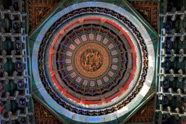 Autumn Pavilion Ceiling at Forbidden City in Beijing, China - Encircle Photos