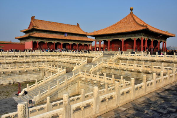 Two Great Halls in Outer Court at Forbidden City in Beijing, China - Encircle Photos