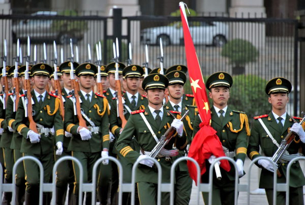 Lowering of Flag Ceremony in Xi’an, China - Encircle Photos