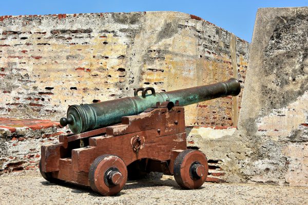 Cannon at Castillo San Felipe de Barajas in Cartagena, Colombia - Encircle Photos