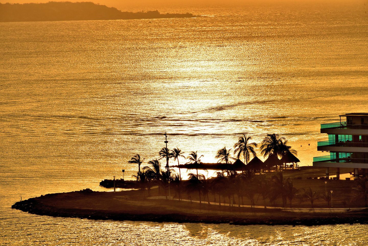 El Laguito Peninsula at Sunset in Cartagena, Colombia - Encircle Photos