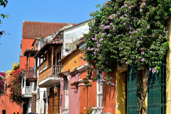Mix of Architecture in Old Town, Cartagena, Colombia - Encircle Photos