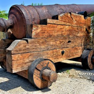 Cannon at Baluarte de San Ignacio in Old Town, Cartagena, Colombia - Encircle Photos