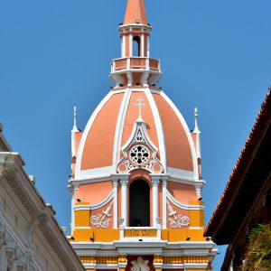 Belfry of Cathedral of Cartagena in Old Town, Cartagena, Colombia - Encircle Photos