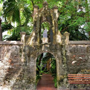Courtyard of Iglesia de San Pedro Claver in Old Town, Cartagena, Colombia - Encircle Photos