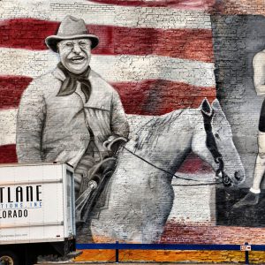 Teddy Roosevelt and Jack Dempsey Mural in Denver, Colorado - Encircle Photos