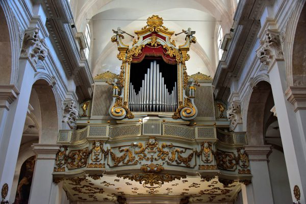 Organ inside the Dubrovnik Cathedral in Dubrovnik, Croatia - Encircle Photos