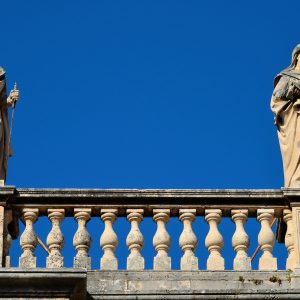 Statues on Cathedral Balustrade in Dubrovnik, Croatia - Encircle Photos