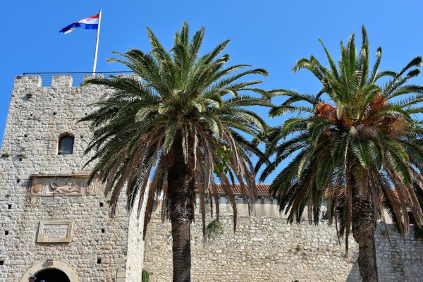 Side View of Revelin Tower in Korčula, Croatia - Encircle Photos