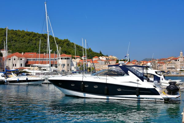 Small Boat Harbor in Korčula, Croatia - Encircle Photos